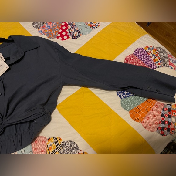 Zara collared button up crop top - Picture 6 of 9